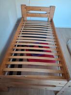 Bed, Huis en Inrichting, Slaapkamer | Bedden, Ophalen, 90 cm, Eenpersoons, Bruin