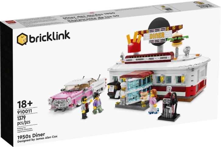 Lego Bricklink - 1950’s Diner (910011), Kinderen en Baby's, Speelgoed | Duplo en Lego, Nieuw, Lego, Complete set, Ophalen of Verzenden