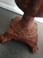 PRACHTIGE OUDE GIETIJZEREN VAAS 1700 GRAM ZWAAR 17X13 CM, Huis en Inrichting, Woonaccessoires | Vazen, Overige materialen, Gebruikt