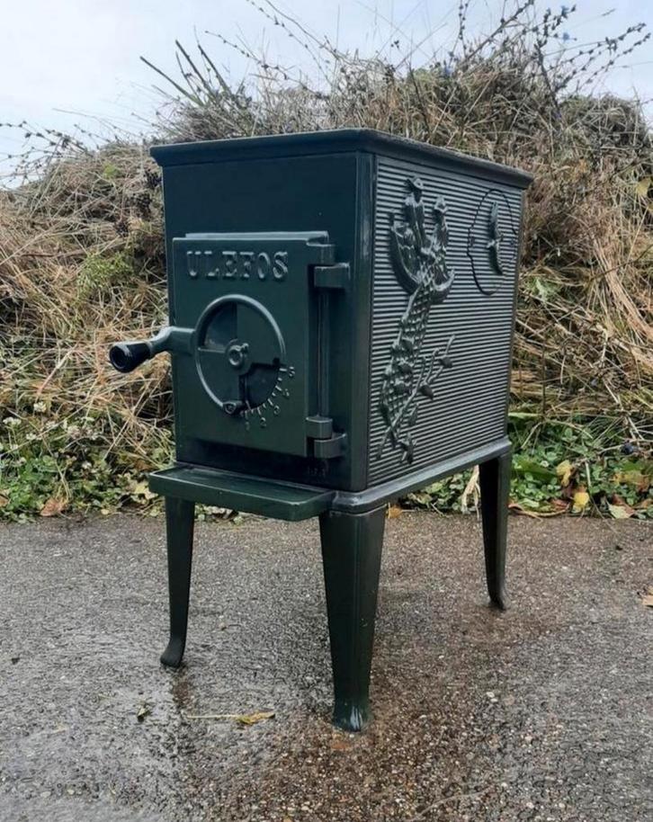 Ulefos - Noorse Houtkachel - (Emaille / Jotul 600 / 602), Huis en Inrichting, Kachels, Zo goed als nieuw, Houtkachel, Hout, Ophalen
