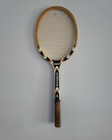 Houten vintage Dunlop Windsor tennisracket  beschikbaar voor biedingen