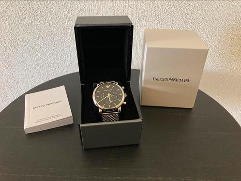 Emporio Armani herenhorloge te koop!, Sieraden, Tassen en Uiterlijk, Horloges | Heren, Zo goed als nieuw, Polshorloge, Overige merken