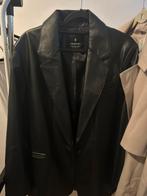 Stradivarius leren blazer, Zwart, Maat 42/44 (L), Ophalen of Verzenden, Zo goed als nieuw