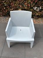 6 lichtgrijze box siesta tuinstoelen, Tuin en Terras, Tuinstoelen, Ophalen, Gebruikt, Kunststof