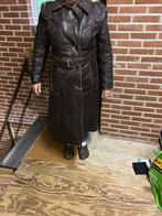 Vintage dames bruin leren motorjas maat L, Ophalen, Tweedehands, Dames, Jas | leer