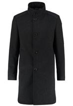 Joop Maron heren mantel jas trenchcoat lange jas Maat: 54/L, Maat 52/54 (L), Joop, Zo goed als nieuw, Zwart