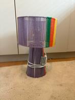 Kleurrijke Tafellamp Xenos, Huis en Inrichting, Lampen | Tafellampen, Ophalen, Zo goed als nieuw, Stof, Minder dan 50 cm