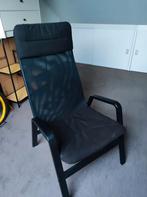 IKEA fateuil Nolbyn zwart, Ophalen, Gebruikt, 50 tot 75 cm
