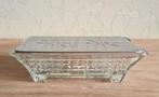 te koop: glazen rechaud of warmhoudplaat, brocante vintage, Ophalen of Verzenden