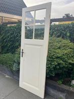 Oude houten jaren 30 paneel deur met roede, Doe-het-zelf en Verbouw, Deuren en Horren, Ophalen, 80 tot 100 cm, Binnendeur, Minder dan 200 cm
