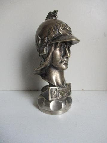bronzen car mascot bouchon minerva P. de soete beschikbaar voor biedingen