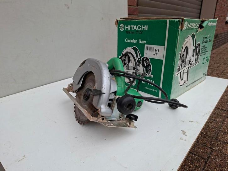 Hitachi Cirkelzaag C 7U - Gebruikt, Doe-het-zelf en Verbouw, Gereedschap | Zaagmachines, Gebruikt, Cirkelzaag, 600 tot 1200 watt