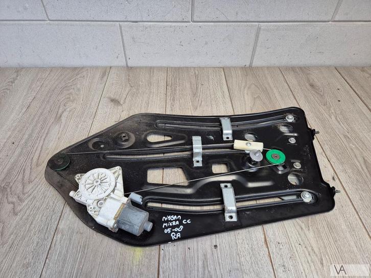Nissan Micra cc 2005 - 2009 raammechaniek rechts achter €250, Auto-onderdelen, Ruiten en Toebehoren, Nissan, Gebruikt, Ophalen of Verzenden