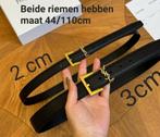 Ysl Leren riemen met gouden logo - Maat 44/110, Verzenden, Nieuw, Tailleriem, 3 tot 5 cm