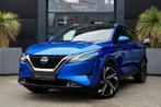 Nissan QASHQAI 1.3 MHEV Xtronic Tekna Plus 158pk Panoramadak, Auto's, Nissan, Gebruikt, Zwart, 4 cilinders, Blauw