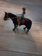Schleich paard/poppetje/tuig, Ophalen of Verzenden, Zo goed als nieuw