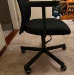 Zwarte, nette bureaustoel - in hoogte verstelbaar, Ophalen, Gebruikt, Zwart, Bureaustoel
