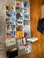 Wii met heel veel spellen en 4 controllers, Spelcomputers en Games, Spelcomputers | Nintendo Wii, Ophalen, Zo goed als nieuw, Met 3 controllers of meer