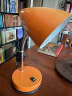 Vintage Oranje Tafellamp, Ophalen, Gebruikt, Metaal, Minder dan 50 cm