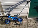 Kinder fiets. Met zijwieltjes en duwstang., Ophalen, Gebruikt, Onbekend, Verstelbare zitting