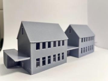 N spoor huisjes - 2 onder 1 kap met carports - Schakelbaar beschikbaar voor biedingen