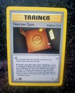Pokemon Trainer Narrow Gym 1e editie, Hobby en Vrije tijd, Verzamelkaartspellen | Pokémon, Ophalen of Verzenden, Zo goed als nieuw