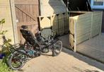Houten fietsenberging voor driewielfiets, Ophalen, Zo goed als nieuw, Hout, Fietsenberging