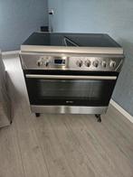 90cm rvs gasfornuis, Witgoed en Apparatuur, Fornuizen, Ophalen, 60 cm of meer, Zo goed als nieuw, Gas