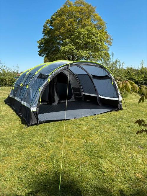 Lugano 6 XL excellent (cool dark)+ obelink soleil luifel, Caravans en Kamperen, Tenten, Zo goed als nieuw, Ophalen