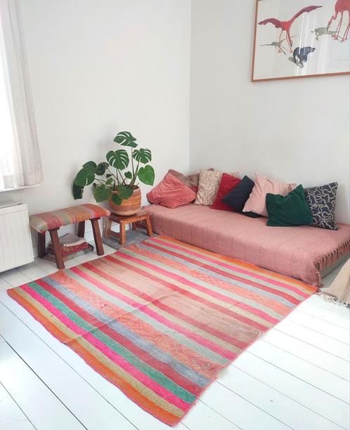 Kleed, Frazada uit Peru, kleurrijk en 100 % schapenwol., Huis en Inrichting, Woonaccessoires | Plaids en Woondekens, Zo goed als nieuw