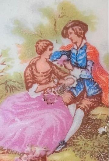 Limoges Miniatuur Bordjes - Romantische Scènes beschikbaar voor biedingen