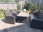 Wicker Tuinset - Bank, Stoelen & Tafel, Tuin en Terras, Tuinsets en Loungesets, Ophalen, 5 zitplaatsen, Gebruikt, Bank