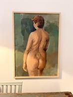 PRACHTIG VINTAGE SCHILDERIJ NAAKT VAN DESSEL GROOT, Ophalen of Verzenden