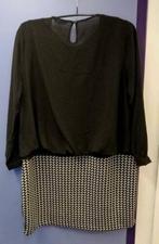 M&S Mode nieuwe jurk zwart + pied de poule zw/wit 50 34069