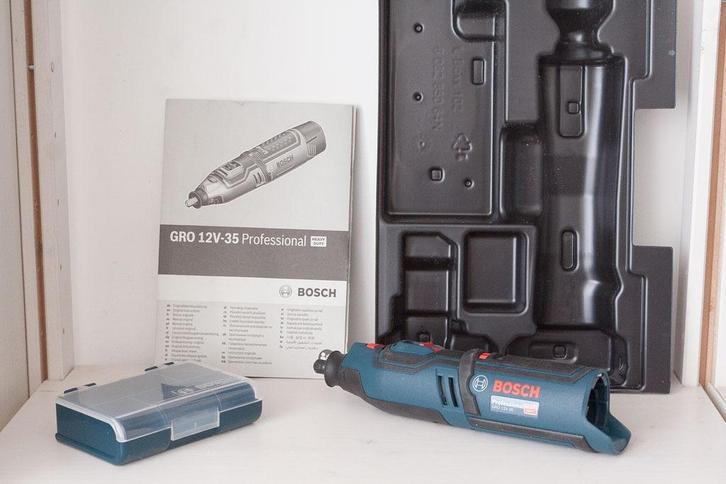Bosch blauw GRO 12-35 10,8v 12v rechte slijper / dremel solo, Doe-het-zelf en Verbouw, Gereedschap | Slijpmachines, Zo goed als nieuw