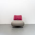 1x Leolux Pallone Fauteuil Donker-/Lichtgrijs/Roze - Chroom, Huis en Inrichting, Fauteuils, 75 tot 100 cm, Ophalen of Verzenden
