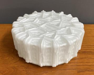60 jaren Melk wit glas Peill & Putzler wand plafonaire lamp  beschikbaar voor biedingen