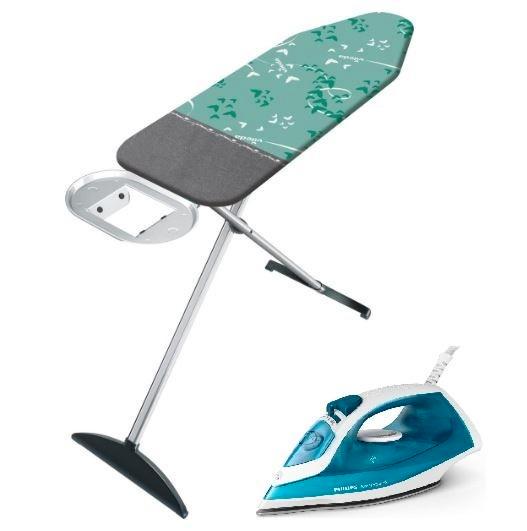 Vileda Park & Go M Strijkplank 120x38 cm en strijkijzer, Witgoed en Apparatuur, Strijkijzers en Strijkplanken, Zo goed als nieuw