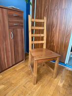Houten stoel, Huis en Inrichting, Stoelen, Ophalen, Gebruikt, Bruin, Eén