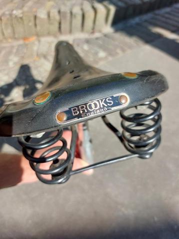 Brooks zadel incl. zadelpen | Leder | Vintage | Model 5A9 beschikbaar voor biedingen