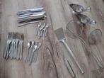 Partij restaurant bestek, frietlepels, sauskom, messen, set., Overige materialen, Gebruikt, Onb, Overige typen