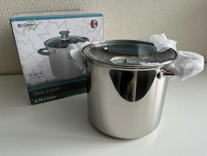 Bo-Camp Flair 2 Plus (16x15 cm) kookpan, Caravans en Kamperen, Kampeeraccessoires, Nieuw, Ophalen of Verzenden