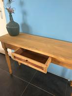 Houten Haltafel / Sidetable - Brocante Stijl, Ophalen, Minder dan 50 cm, Gebruikt, 100 tot 150 cm