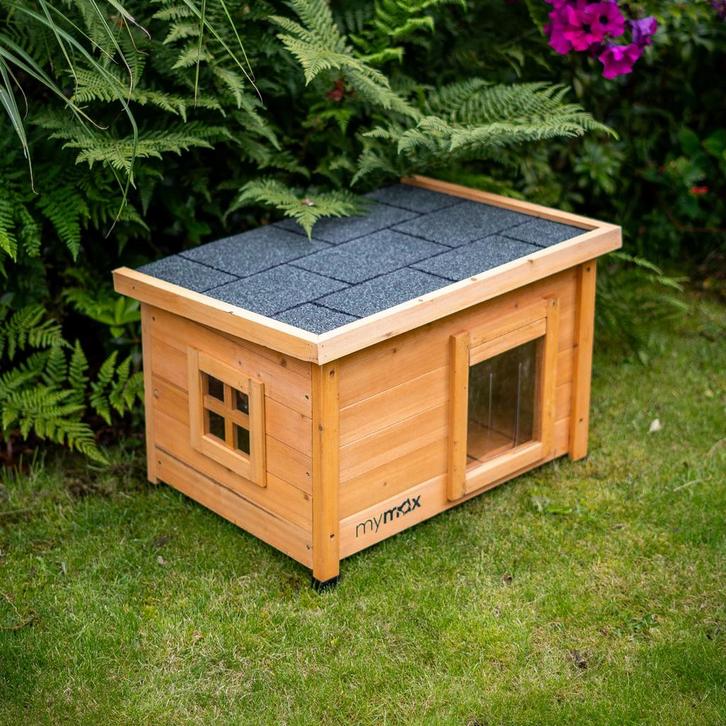 Houten kattenhuis nieuw, Dieren en Toebehoren, Katten-accessoires, Nieuw, Ophalen of Verzenden