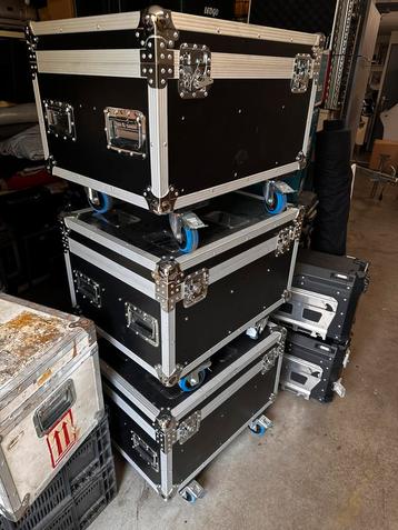 3X Flightcase 55x71x41.5cm Orgineel voor showtec shark beschikbaar voor biedingen