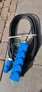 CEE Verlengkabel 20 meter met stekkerdoos, Ophalen of Verzenden, Gebruikt, Kabel of Snoer