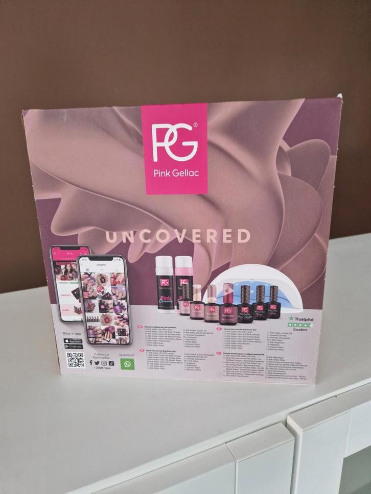 Pink Gellac, complete starterset., Sieraden, Tassen en Uiterlijk, Uiterlijk | Cosmetica en Make-up, Zo goed als nieuw, Handen en Nagels
