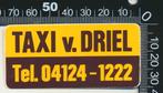 Sticker: Taxi Van Driel, Ophalen of Verzenden, Zo goed als nieuw, Bedrijf of Vereniging