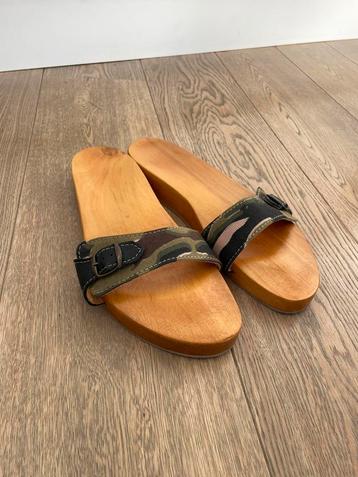 Houten kleppers / sandalen maat 46 nieuw 