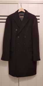 WOLLEN(45%) MANTEL ISAAC DEWHIRST MAAT 50 BRUIN, ISAAC DEWHIRST, Bruin, Maat 48/50 (M), Ophalen of Verzenden